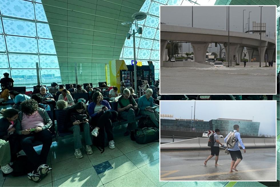 Dubai holiday from HELL: Travellers left in nightmare scenario at airport for second day after worst fooding in 75 years