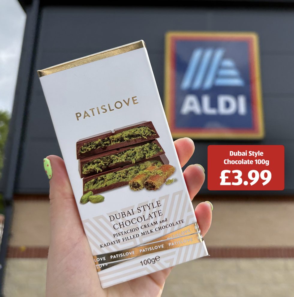 Dubai style chocolate at Aldi