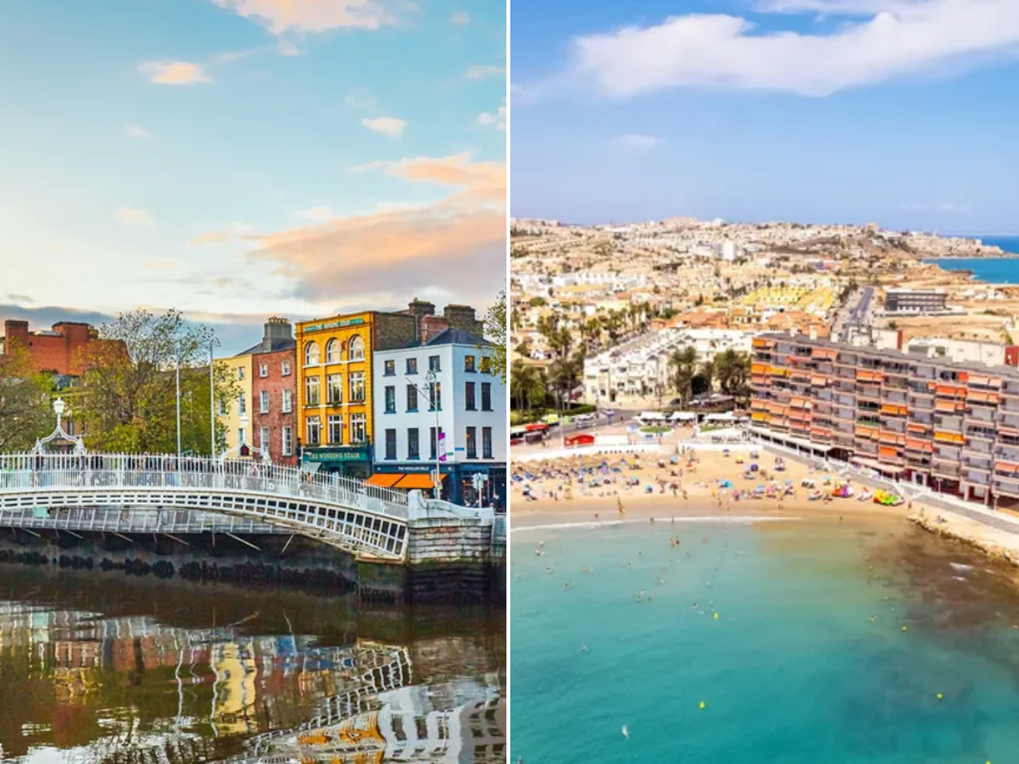 Dublin, Ireland / Alicante beach