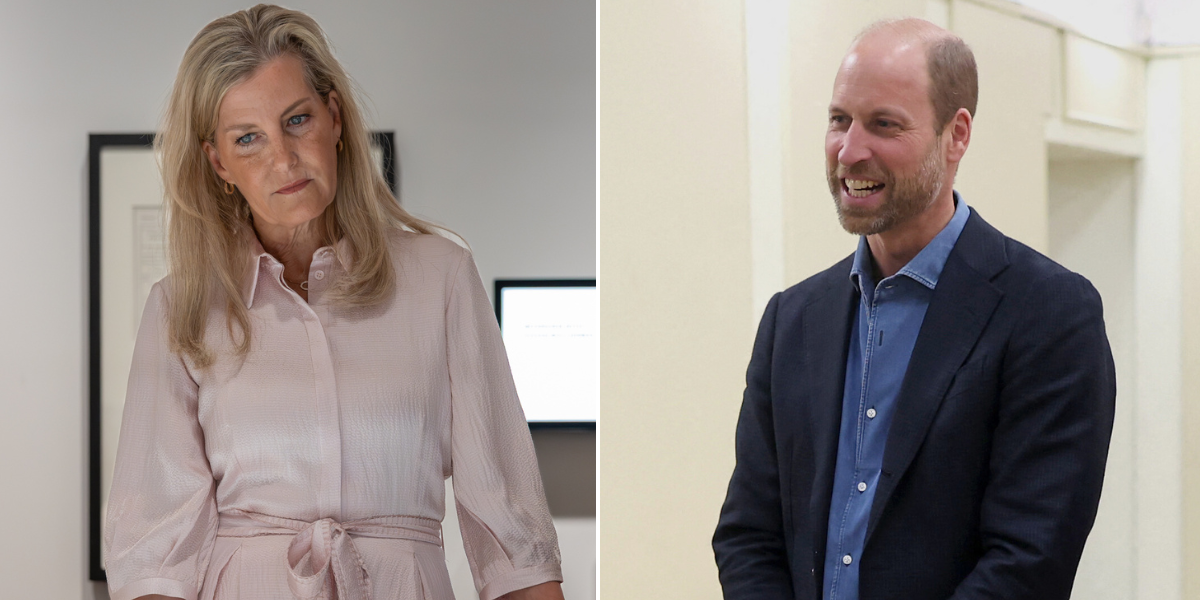 Duchess of Edinburgh and Prince William at the Exhibition