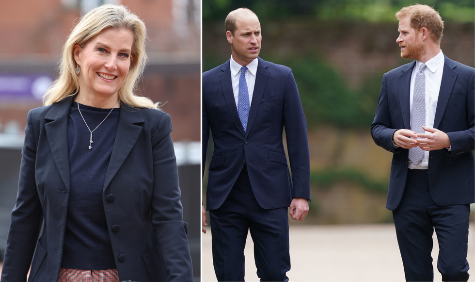 Duchess of Edinburgh, Prince William and Prince Harry