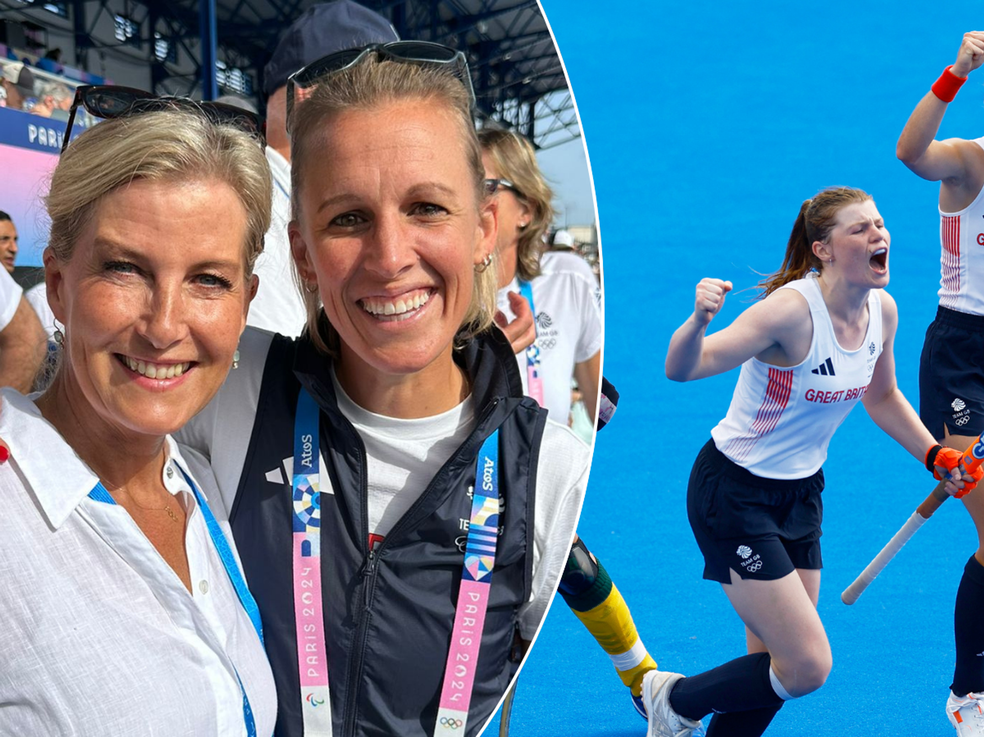 Duchess of Edinburgh/Team GB hockey players