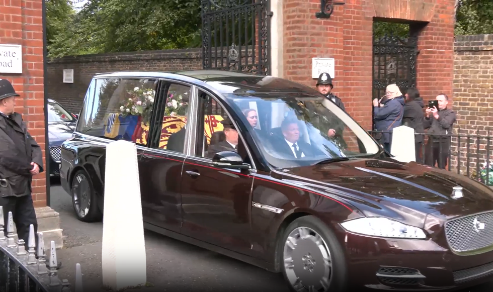 Duchess of Kent's coffin