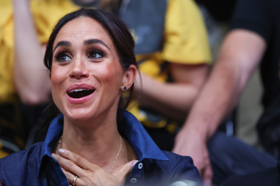 Duchess of Sussex attends the sitting volleyball finals at the Merkur Spiel-Arena during day six of the Invictus Games D\u00fcsseldorf 2023