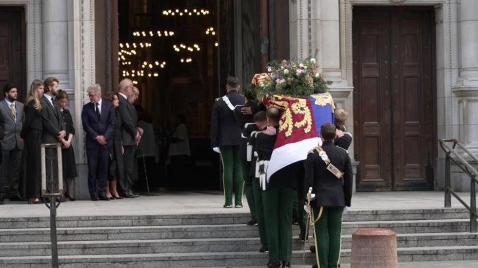 Duke of Kent returns to Westminster Cathedral for close friend's funeral