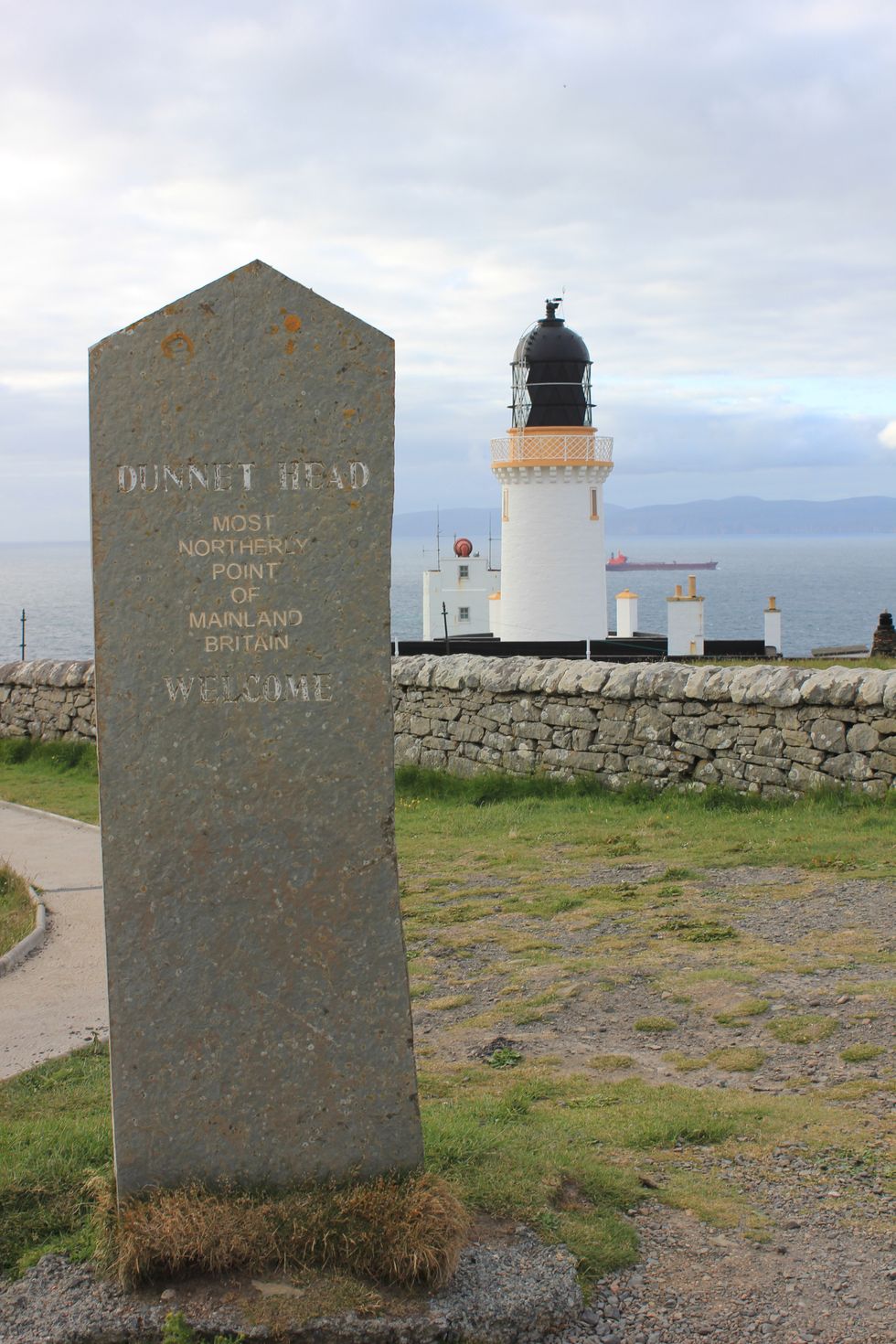 Duncansby Head lighthouse in Scotland