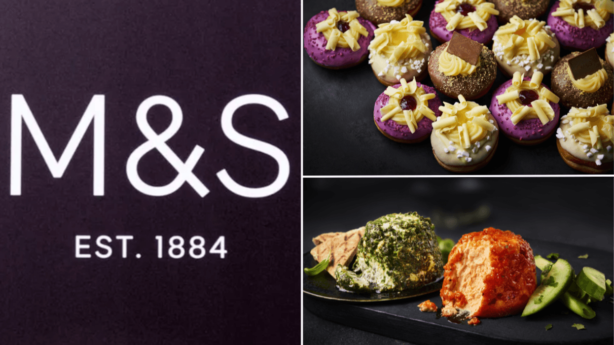 Dunked N' Loaded doughnuts / Creamy Basil Pesto Flip & Dip and Creamy Red Pepper Flip & Dip