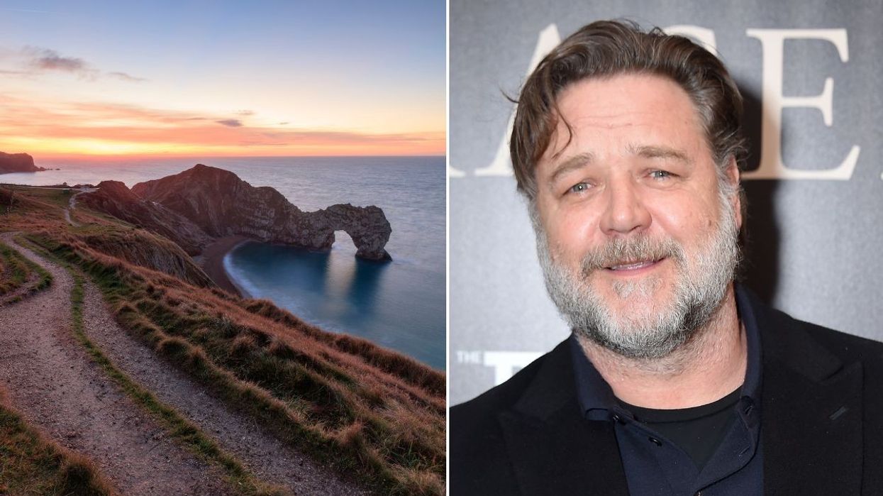 Durdle door and Russel Crowe