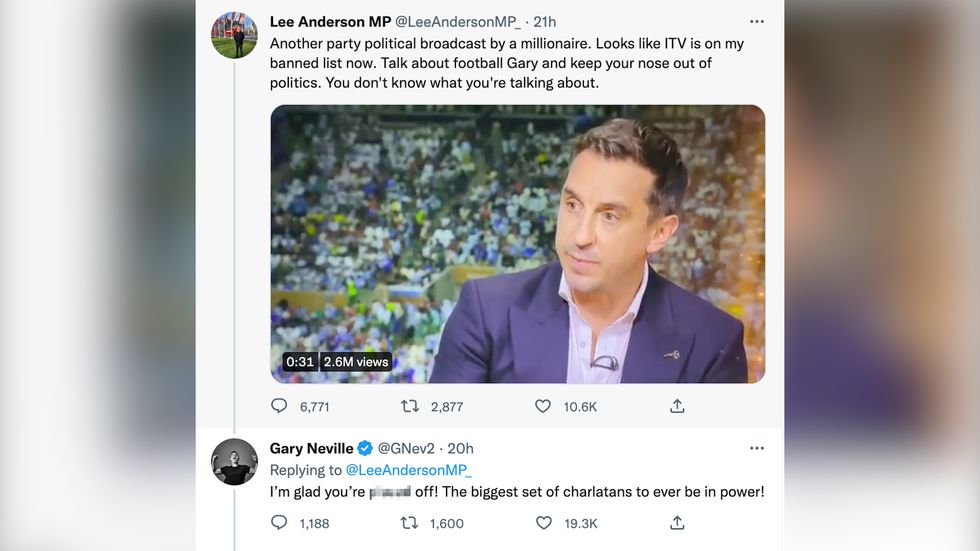 During ITV\u2019s coverage of the football match, the pundit ranted about working conditions in Qatar amid continued controversy of FIFA\u2019s decision to hold the World Cup there.