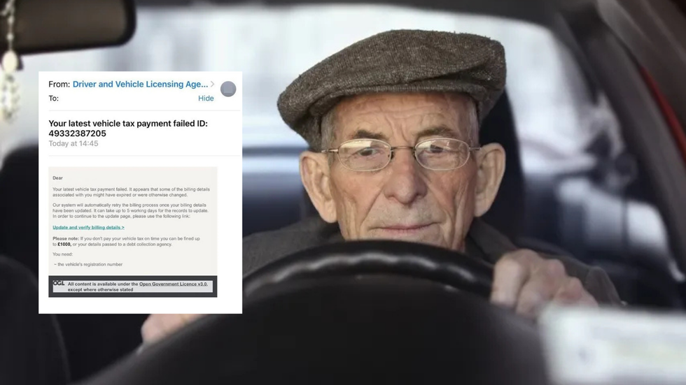 DVLA fake email and elderly driver