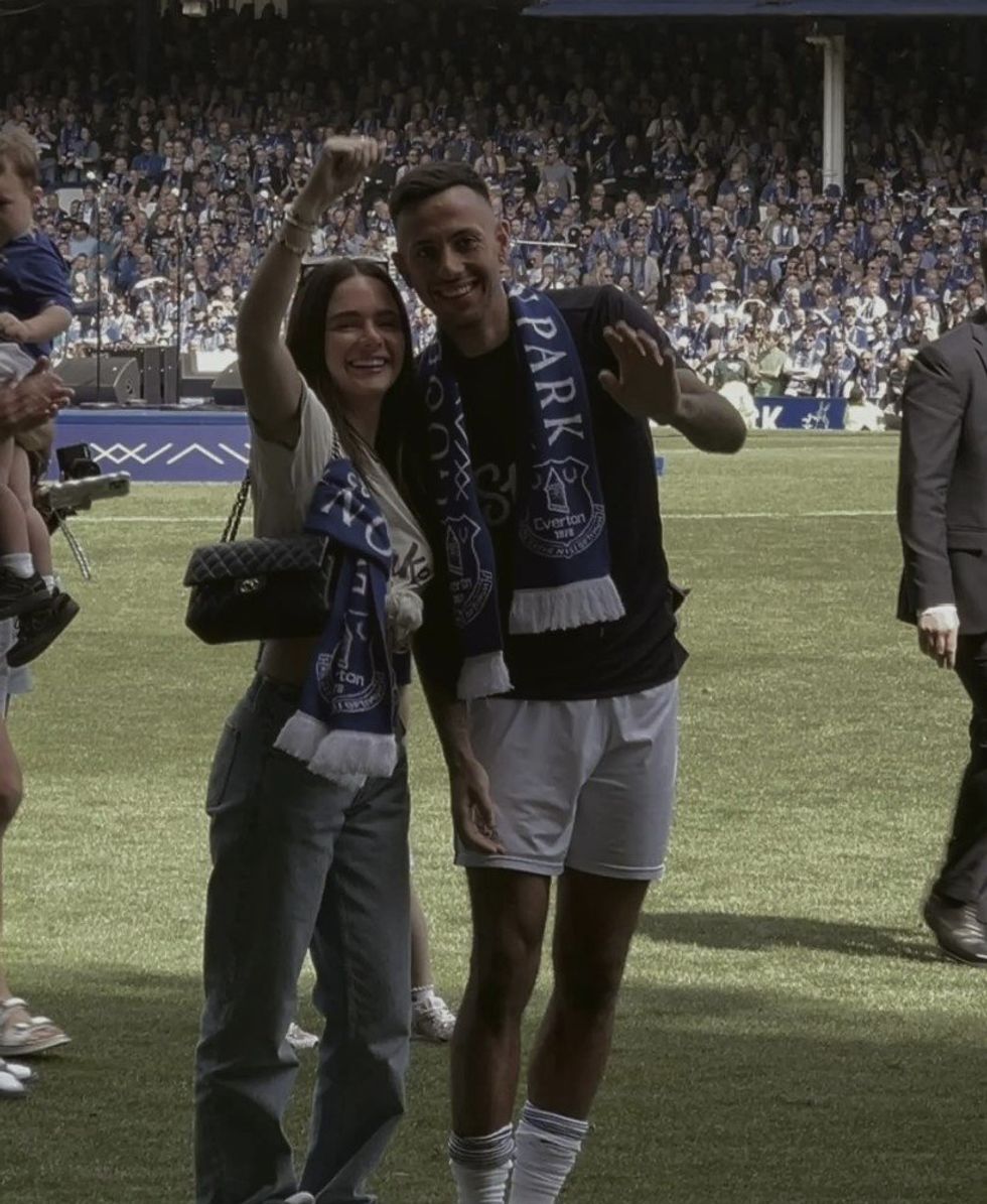 Dwight McNeil's partner, Megan Sharpley, hit out at the treatment of the Everton star