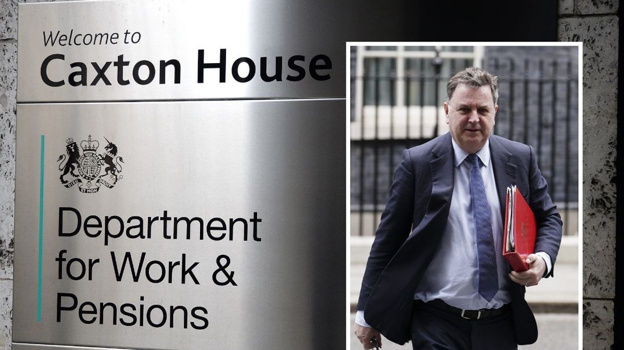 DWP and inset of Mel Stride