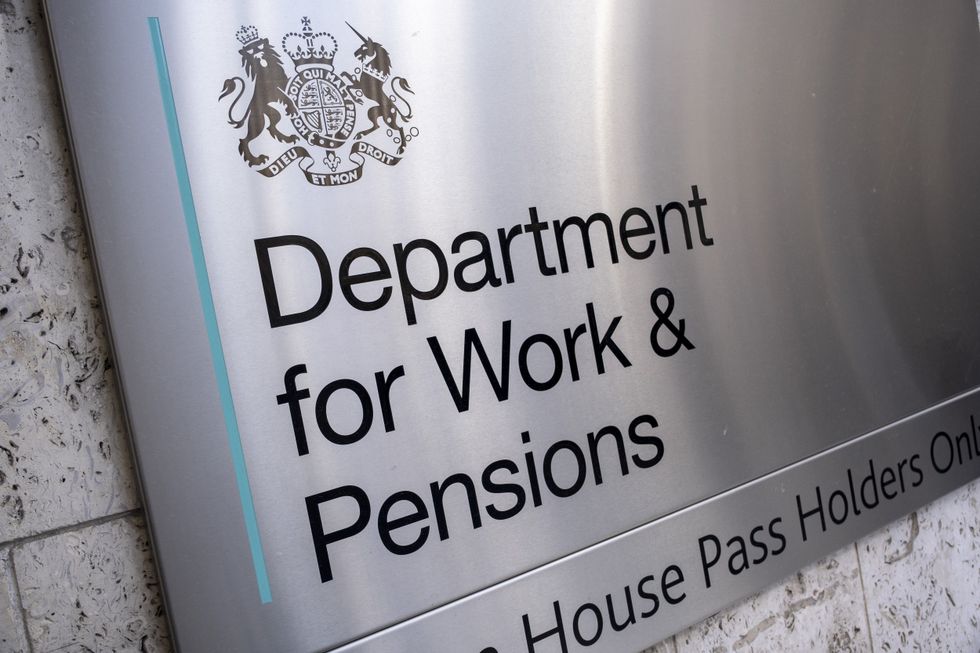 DWP sign