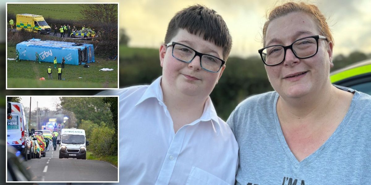 NextImg:Mother of boy in horror bus crash heard children 'screaming' over the phone as vehicle rolled over