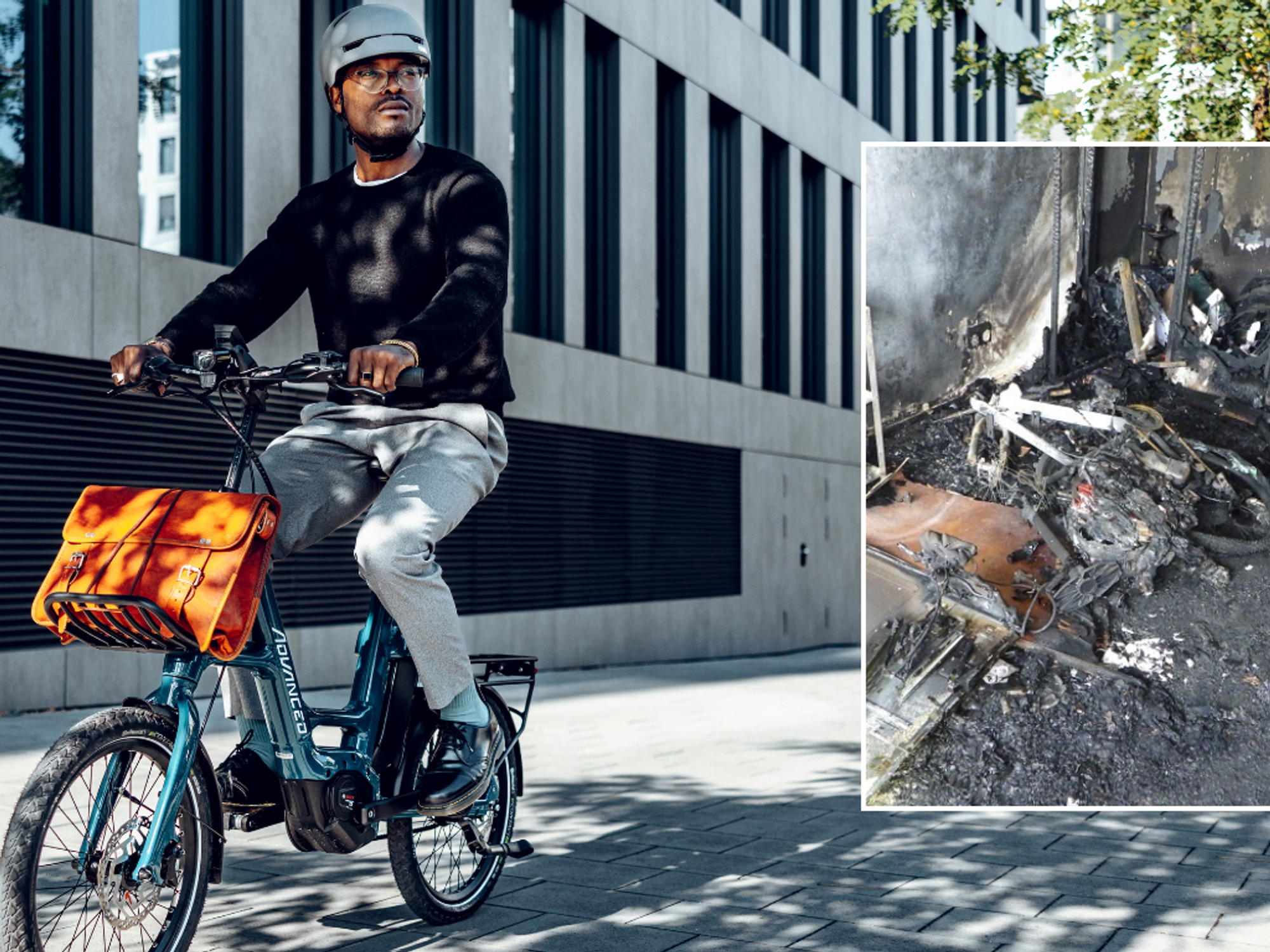 E-bike and house fire