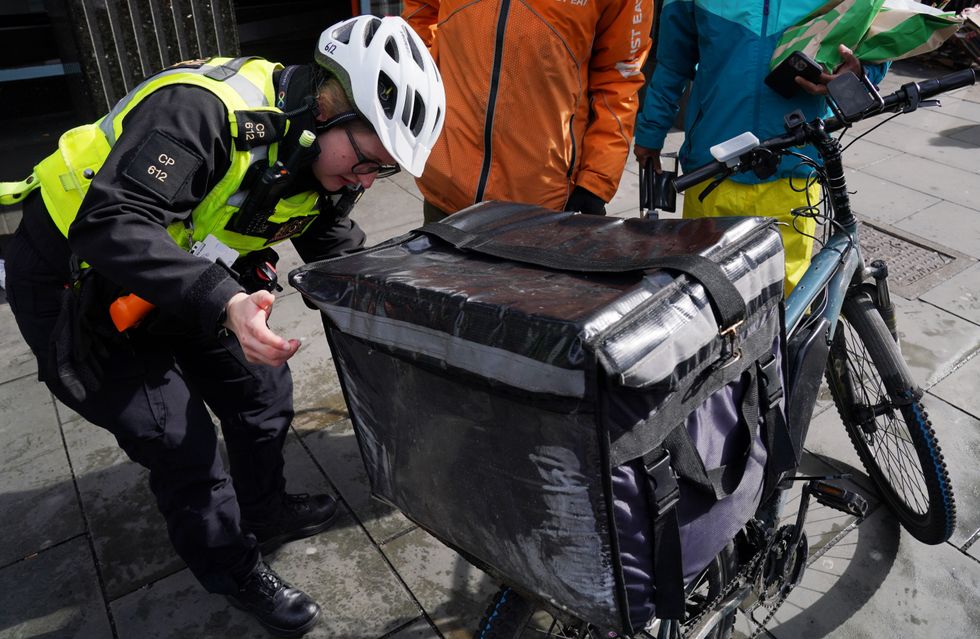 E-bike checked by police