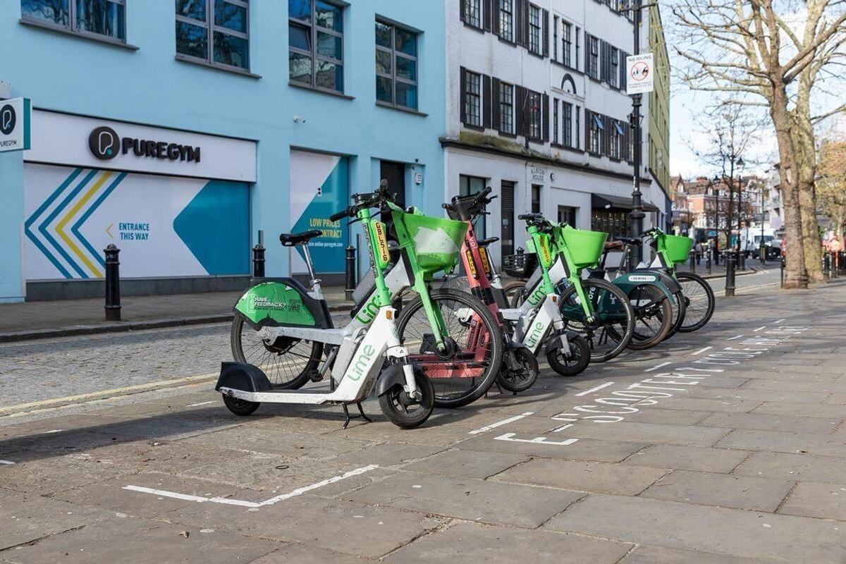 E-bike parking space