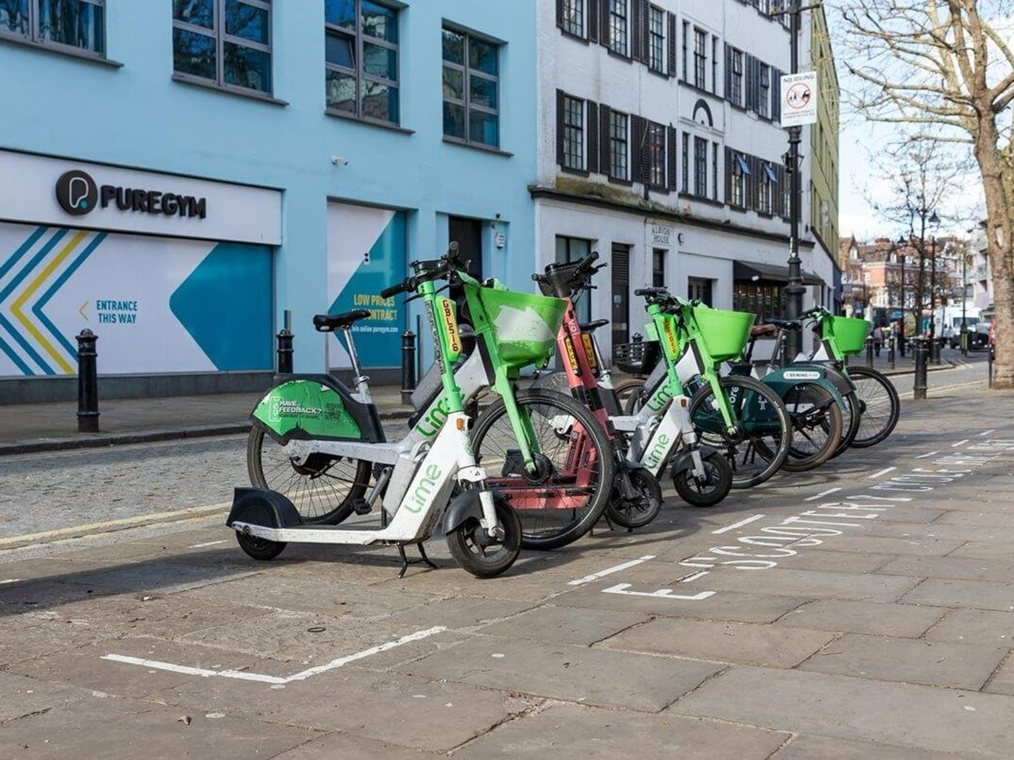 E-bike parking space