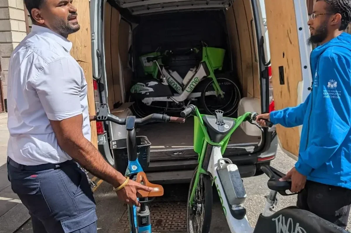 E-bikes being removed