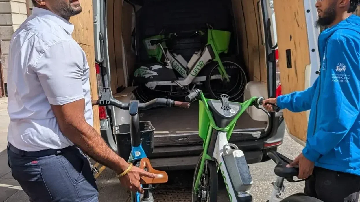 E-bikes being removed