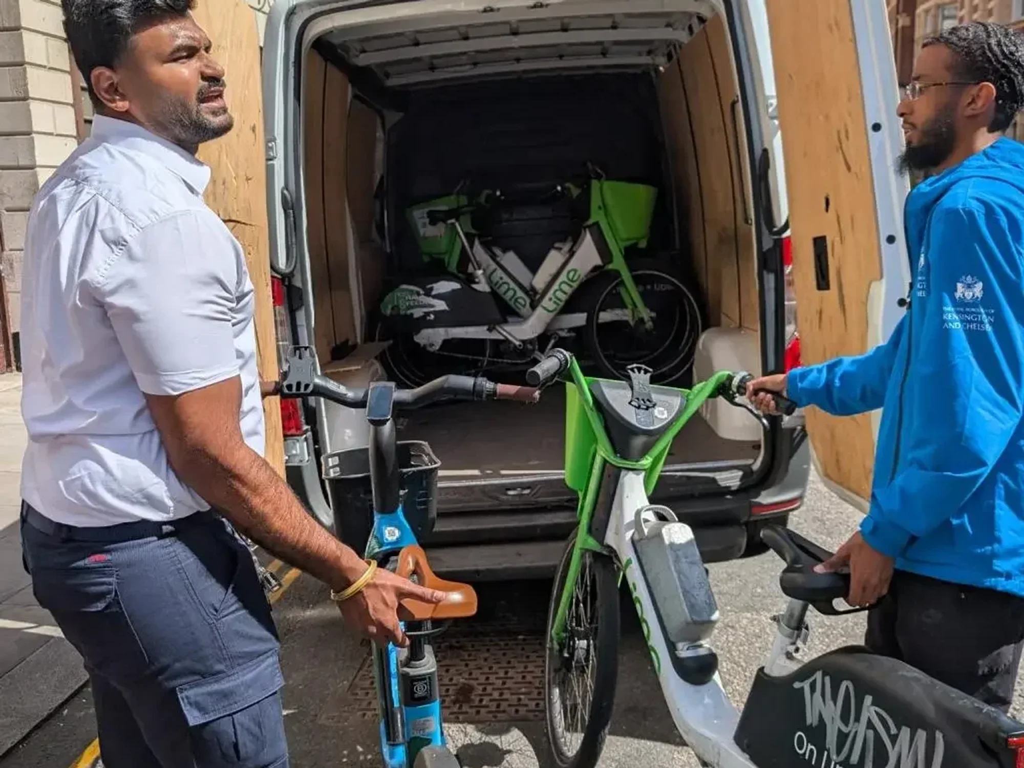 E-bikes being removed