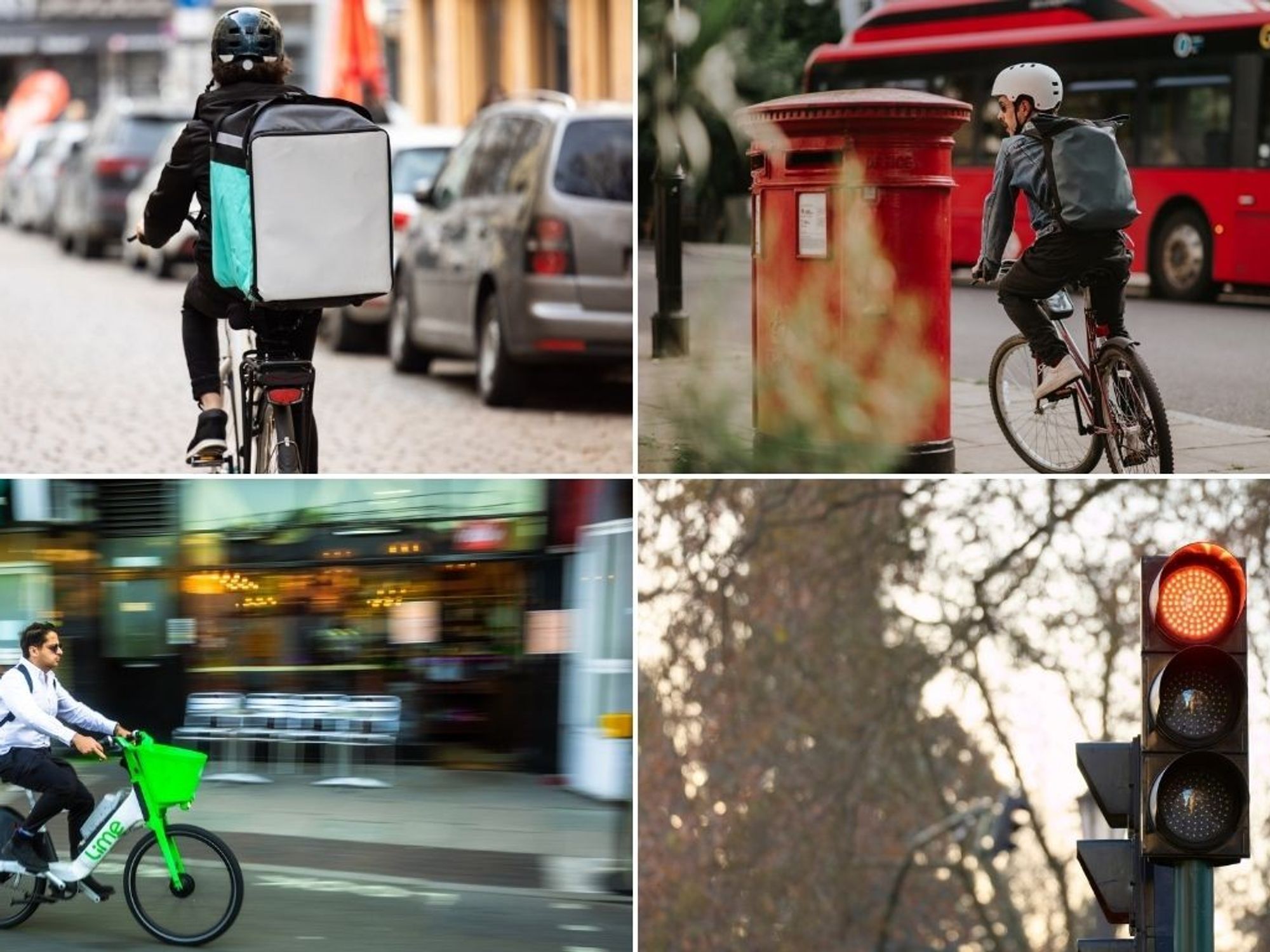 E-bikes, cyclists and red lights