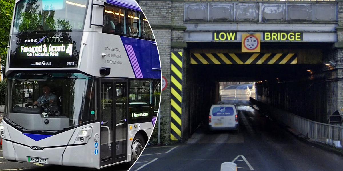 NextImg:Bus route forced to divert after bungling bosses introduced electric vehicles too tall to fit under bridge