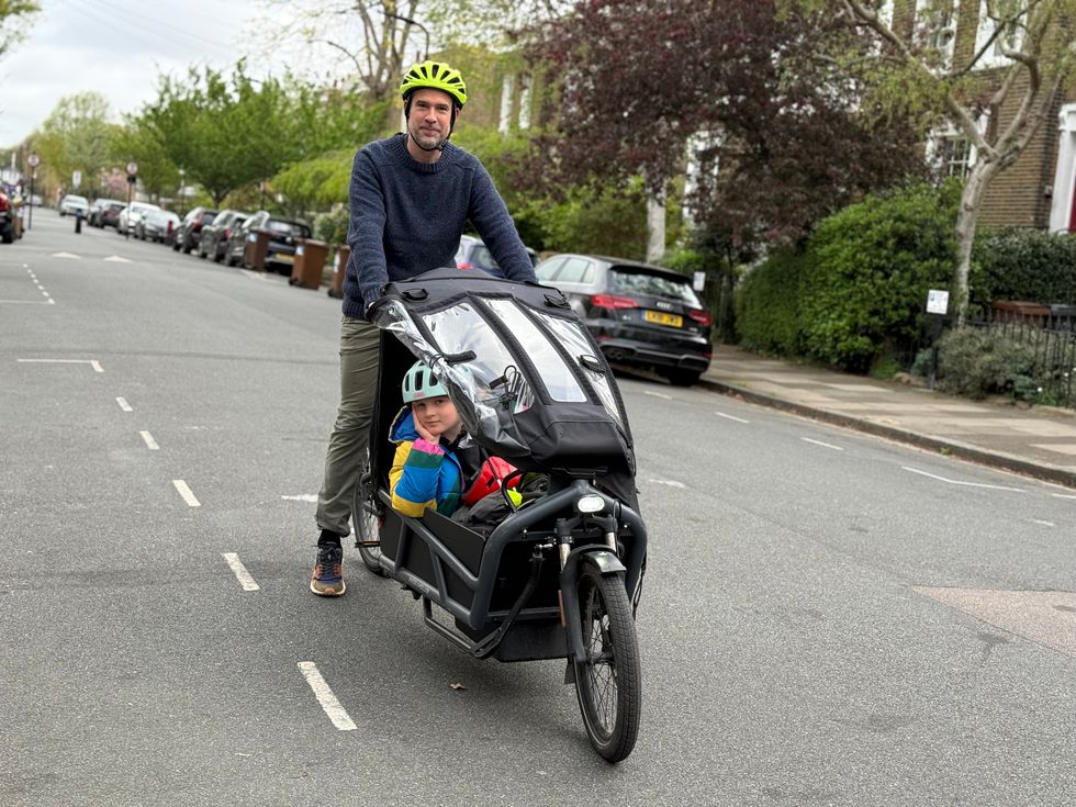 E-cargo bike and Chris Van Tulleken