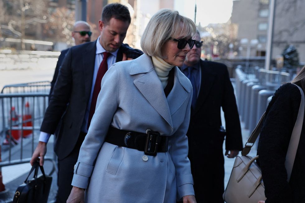 E. Jean Carroll enters Manhattan Federal Court