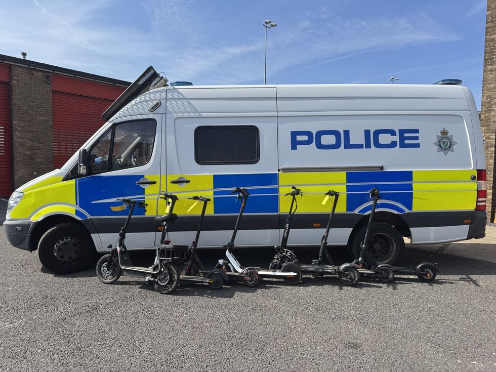 E-scooters seized by police