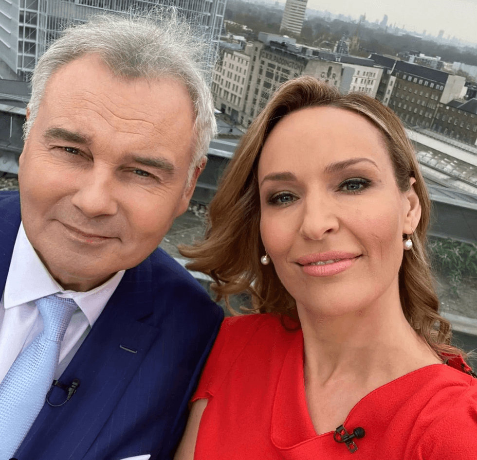 Eamonn Holmes and co-presenter Isabel Webster