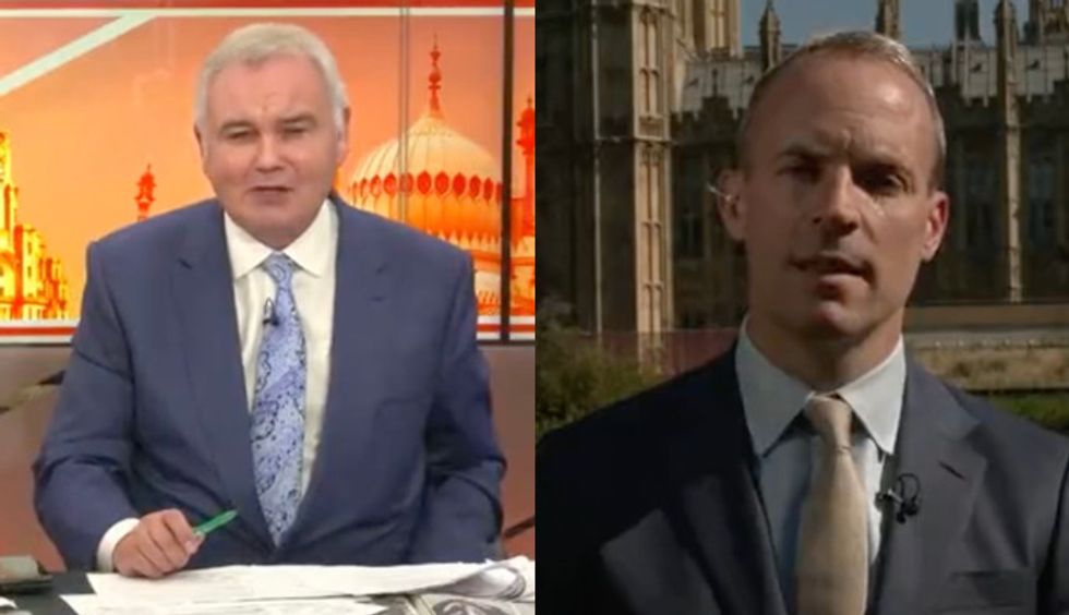 Eamonn Holmes and Dominic Raab