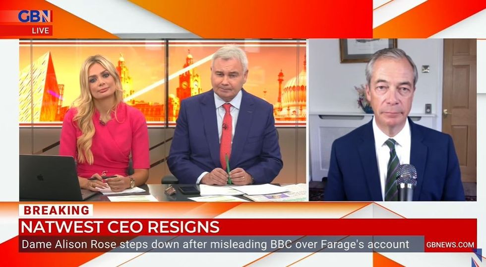 Eamonn Holmes and Ellie Costello spoke with Nigel Farage