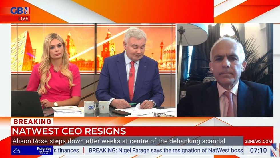 Eamonn Holmes and Ellie Costello with Ben Habib