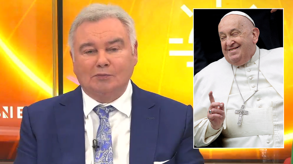 Eamonn Holmes and Pope Francis