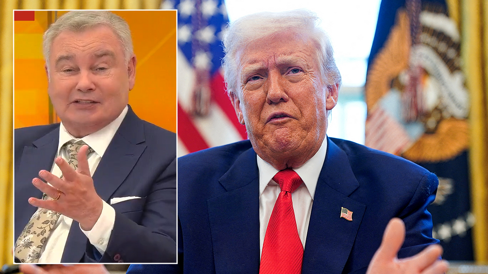 Eamonn Holmes and President Trump