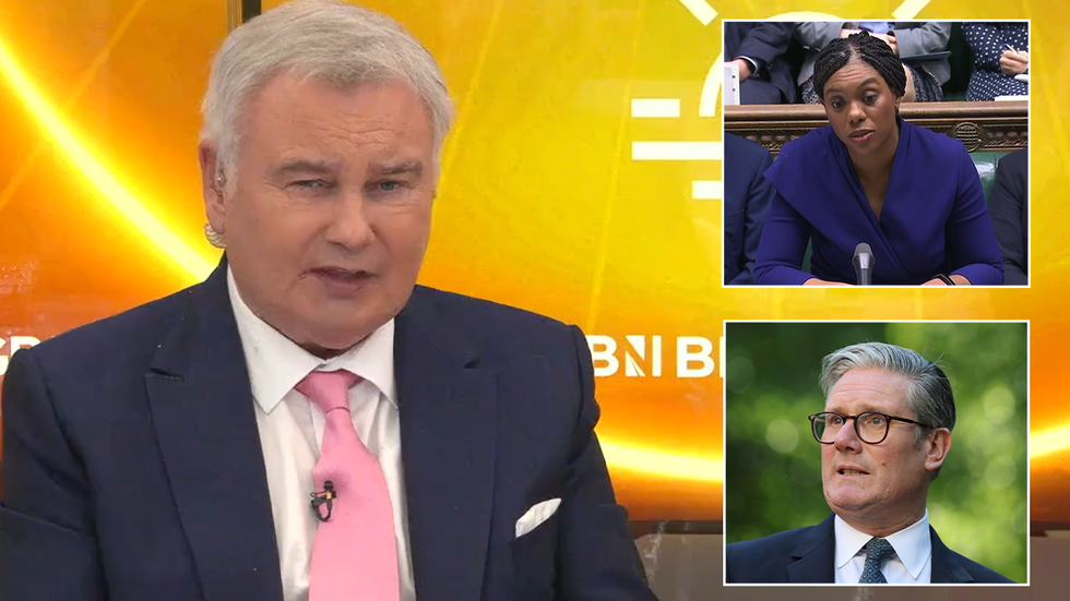 Eamonn Holmes, Kemi Badenoch and Keir Starmer