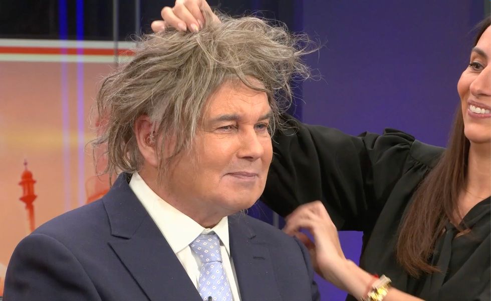 Eamonn Holmes received a makeover live on air.