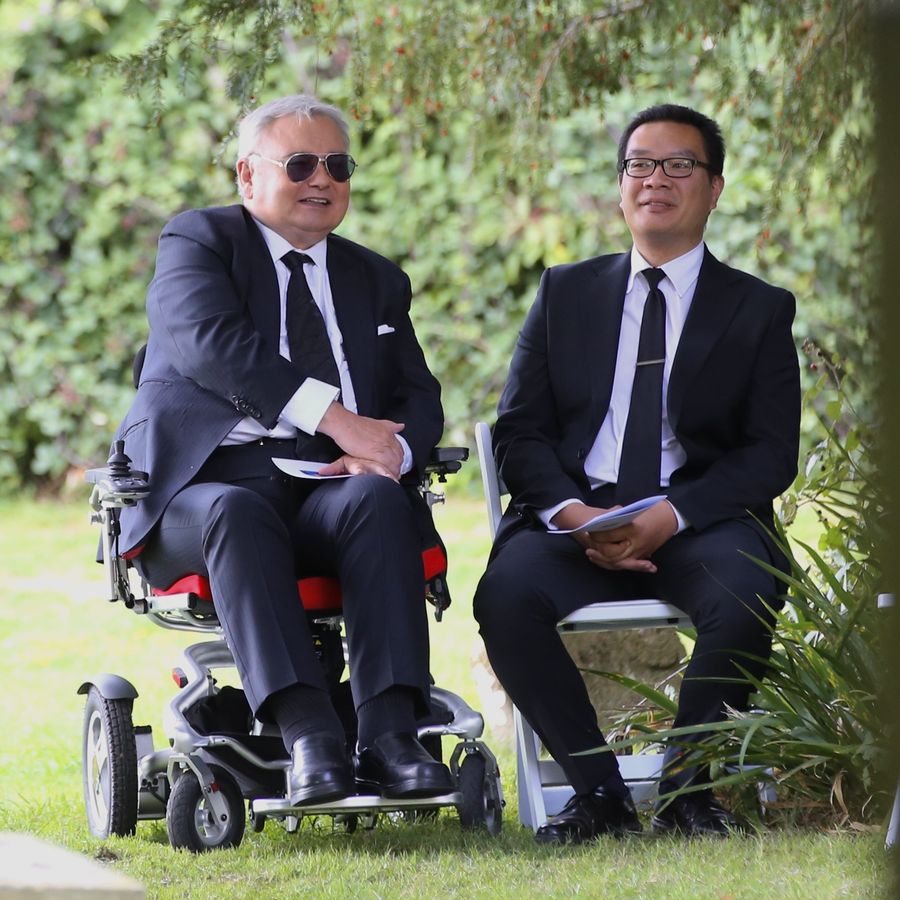 Eamonn Holmes was in attendance at James Whale's funeral