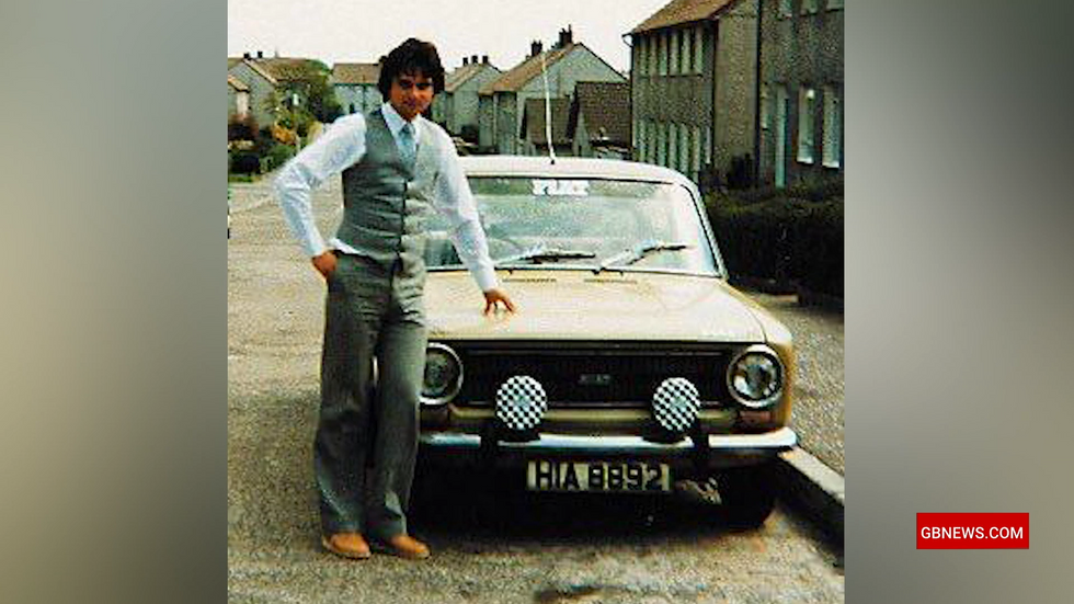 Eamonn Holmes with his first car