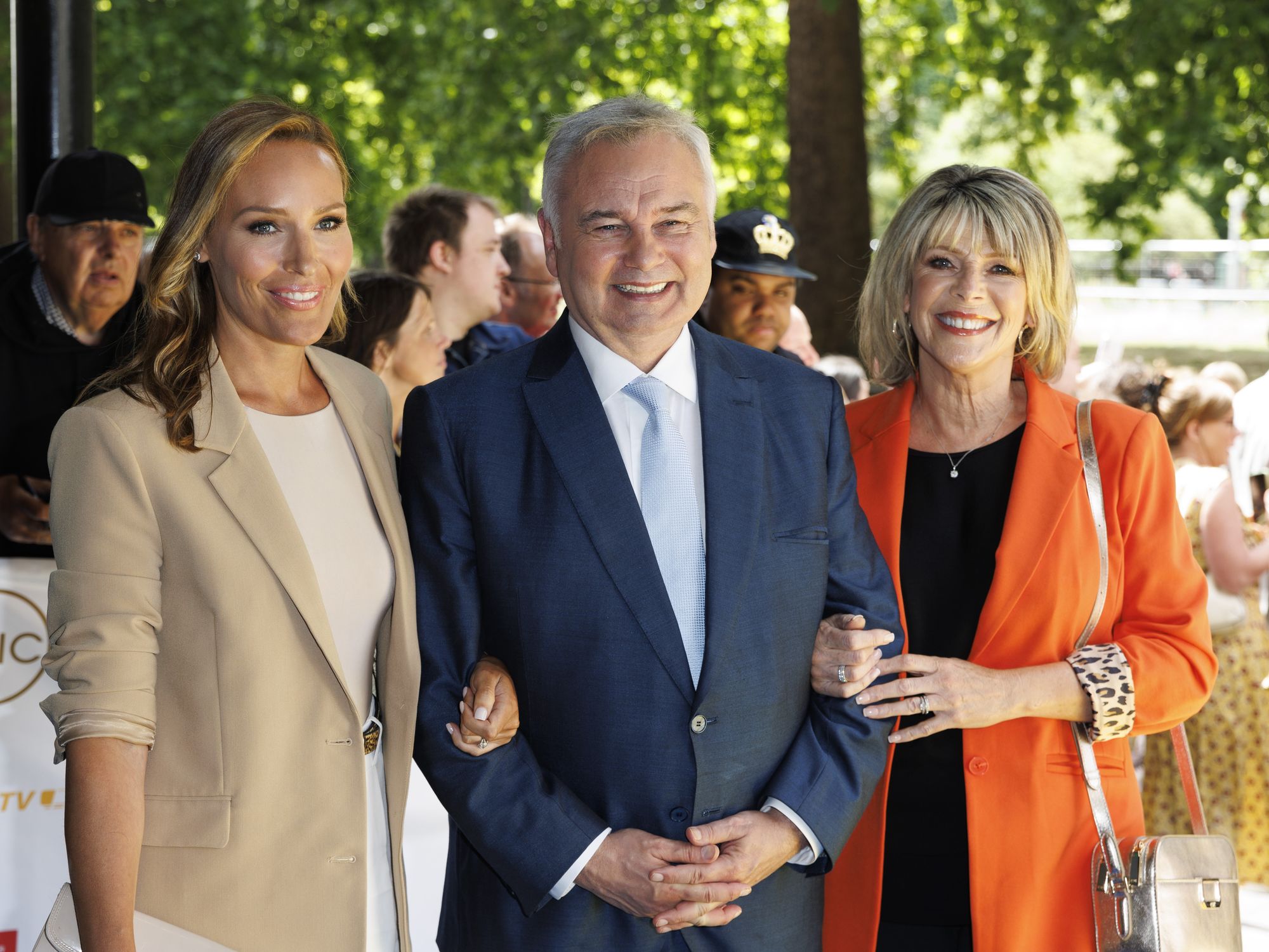 Eamonn Holmes with Ruth Langsford and GB News co-star Isabel Webster