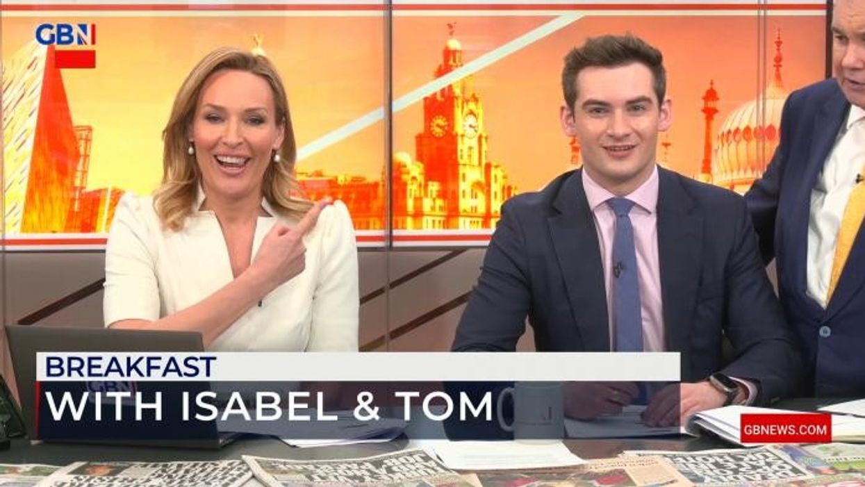 'Get out now!' Eamonn Holmes boots Tom Harwood out of his seat after storm delay