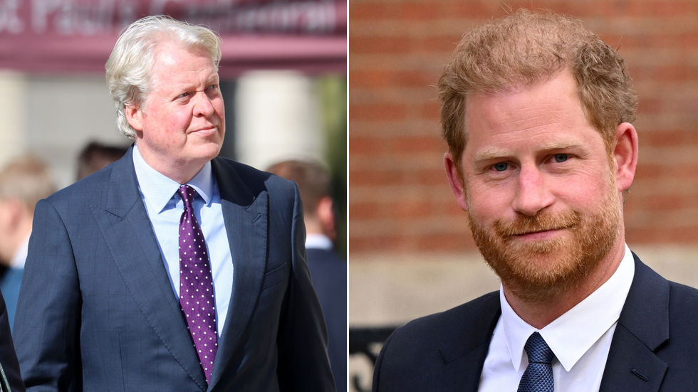Earl Charles Spencer and Prince Harry