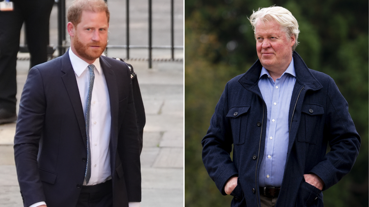 Earl Charles Spencer and Prince Harry