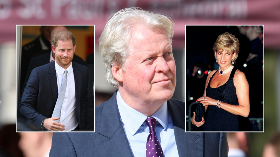 Earl Charles Spencer, Prince Harry and Princess Diana