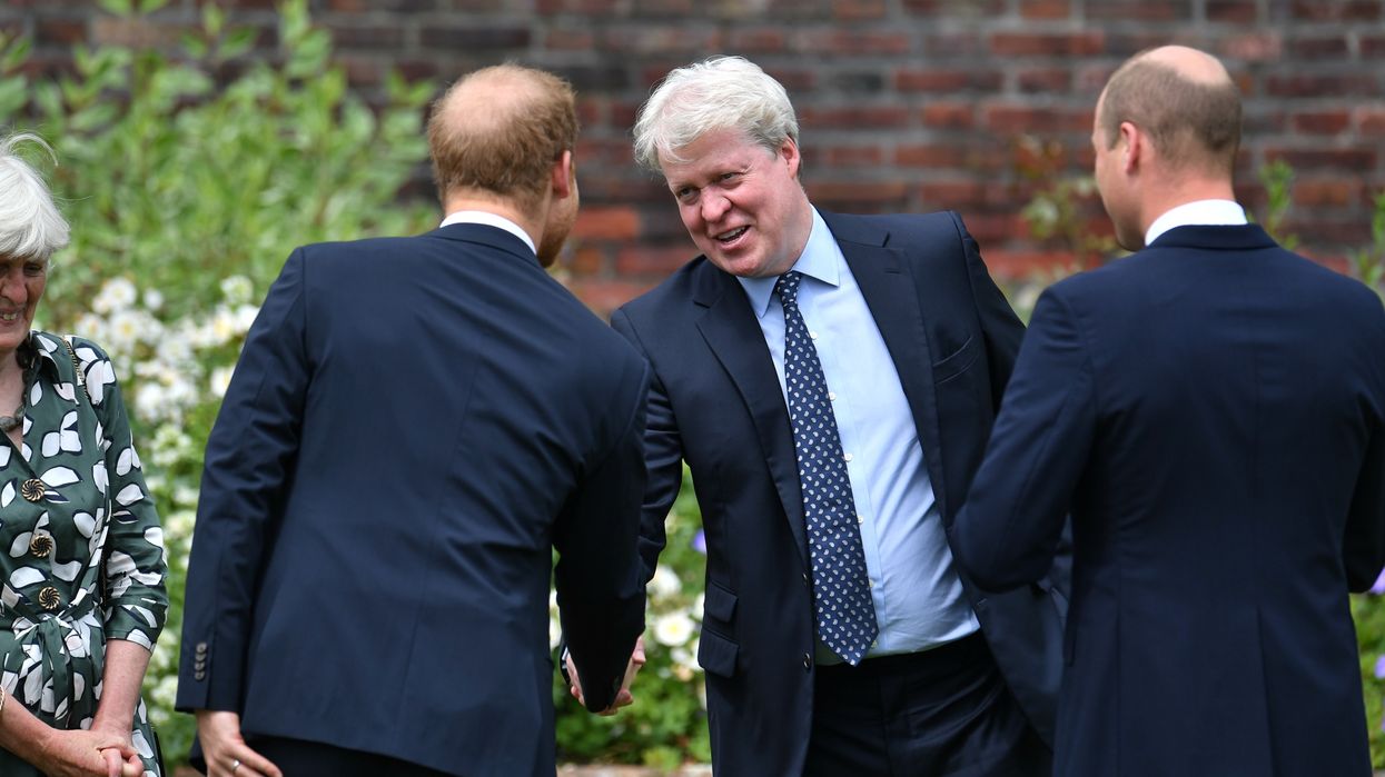 Earl Charles Spencer, Prince William and Prince Harry