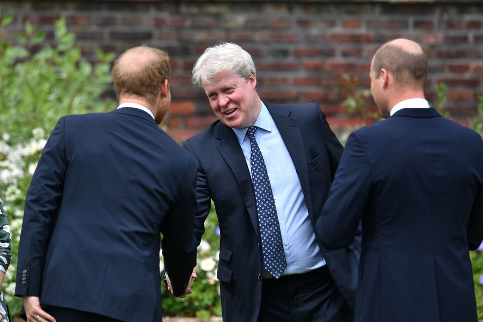 Earl Spencer, Prince William and Prince Harry