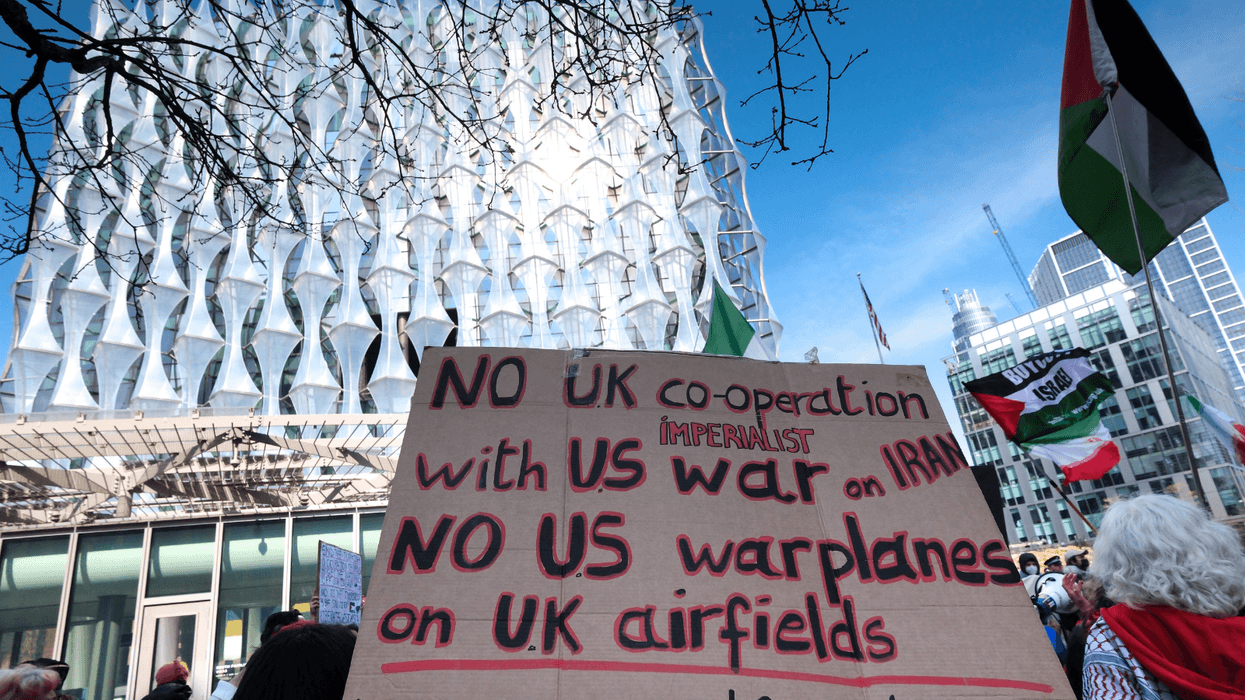 Earlier this year, the site in London was circled by furious pro-Iran protesters