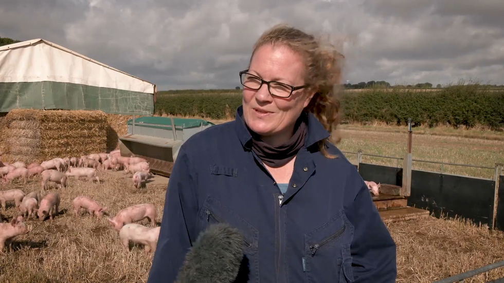 East Yorkshire pig farmer Anna Longthorp
