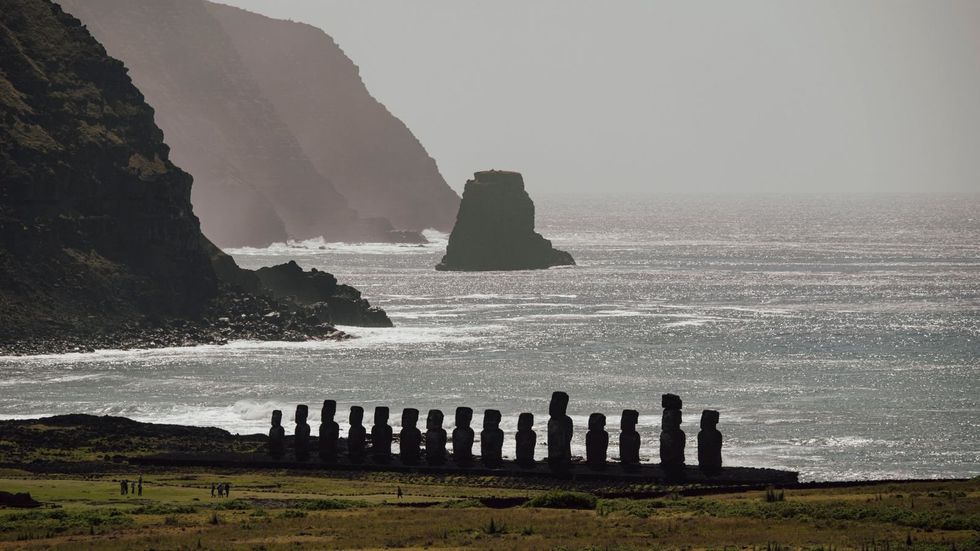 Easter Island moai statues